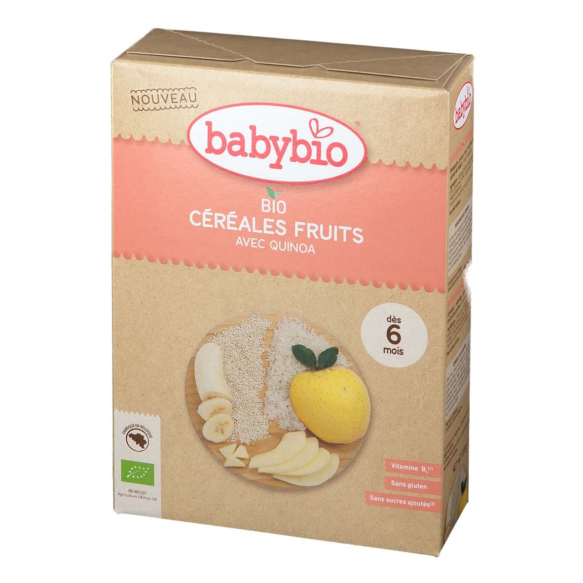 Babybio Céréales Fruits et Quinoa Bio 6 Mois