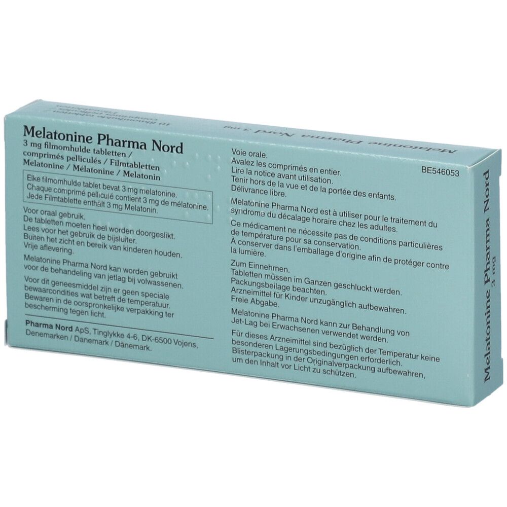 Pharma Nord Melatonine 3mg | mélatonine | Sommeil