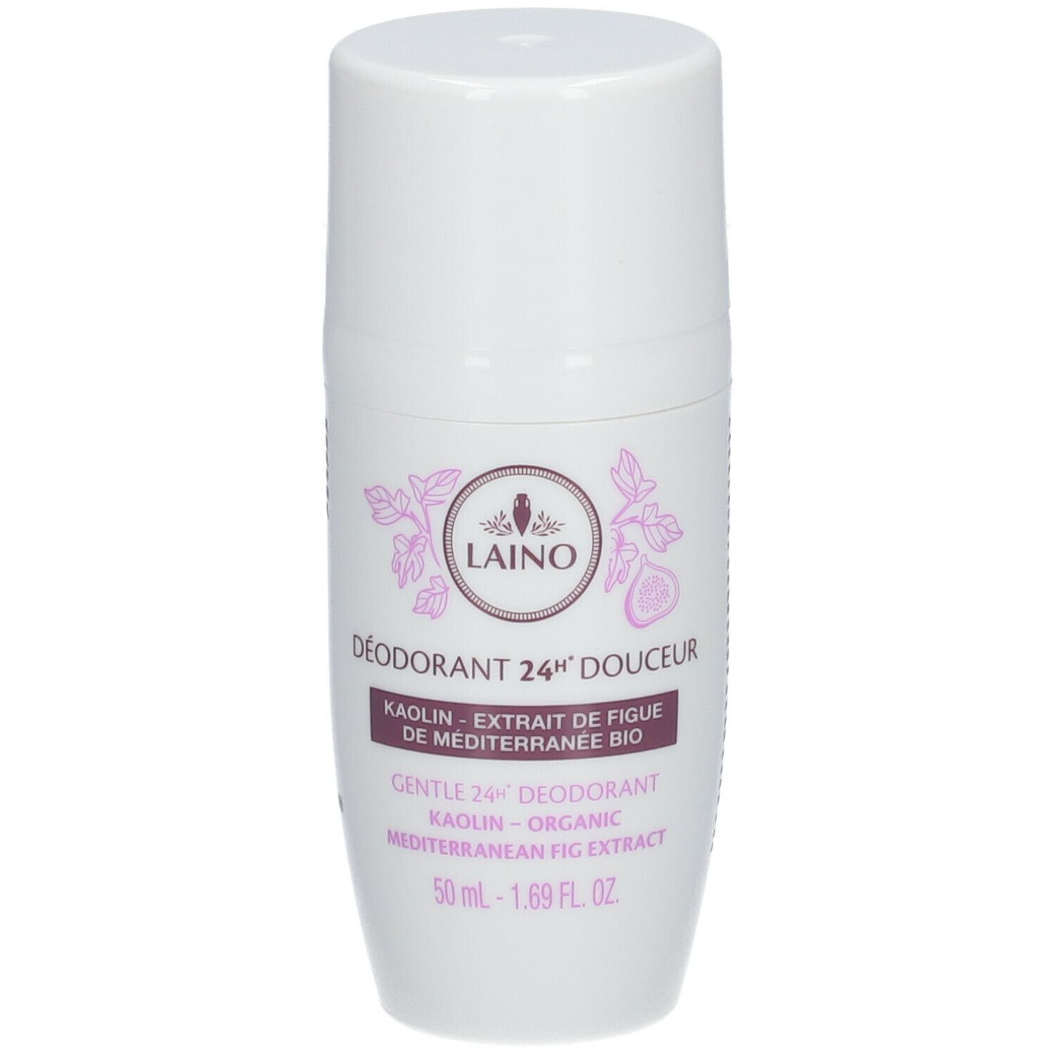 Laino Déodorant 24h Douceur Roll-On Extrait de Figue de Méditerranée Bio