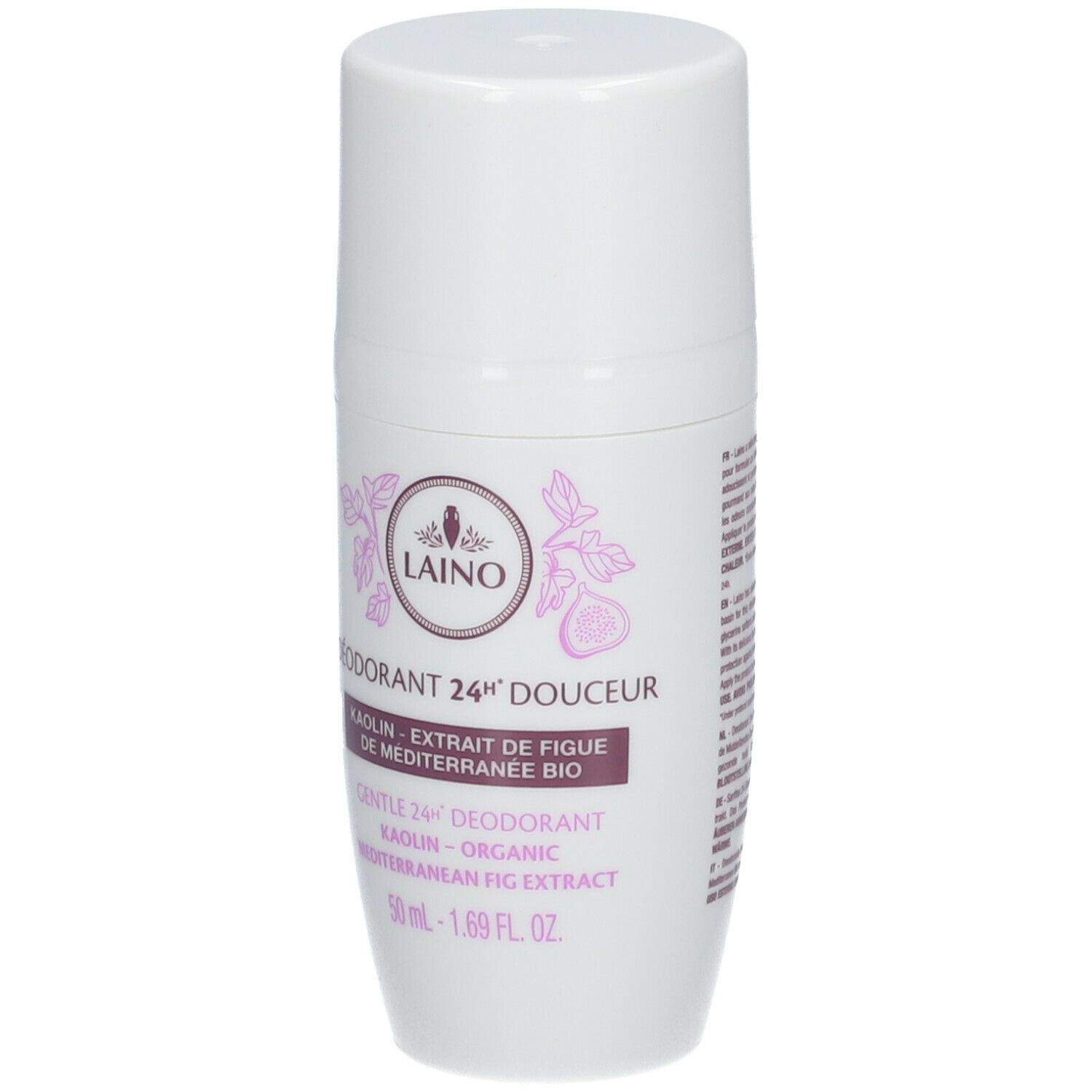 Laino Déodorant 24h Douceur Roll-On Extrait de Figue de Méditerranée Bio