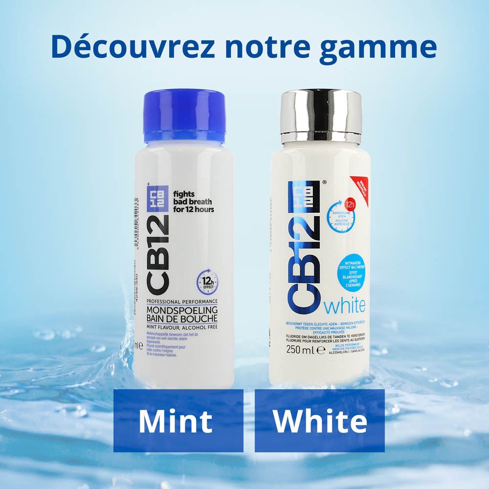 CB12 Bain de Bouche à la Menthe - Menthol sans Alcool