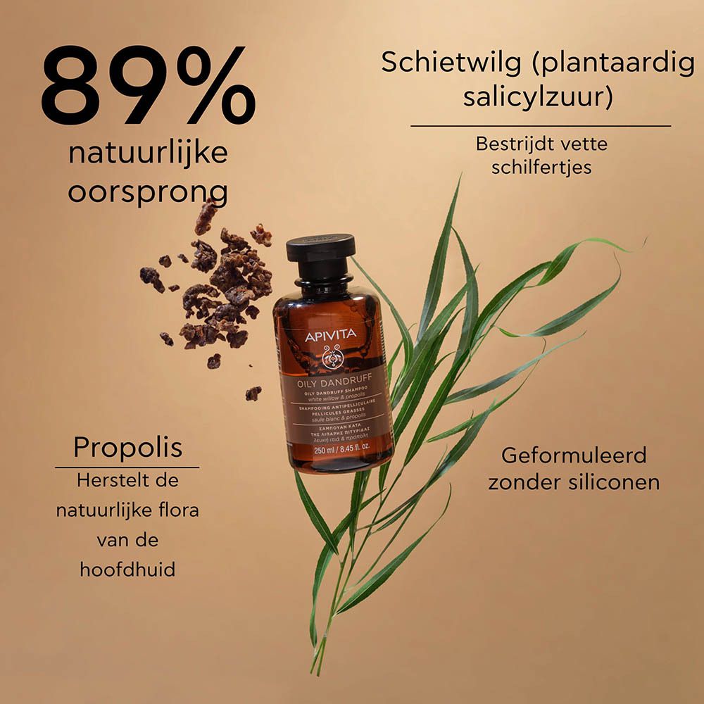 Twee personen met producten. Tekst: Routine tegen schilfertjes, Stap 1, Stap 2.