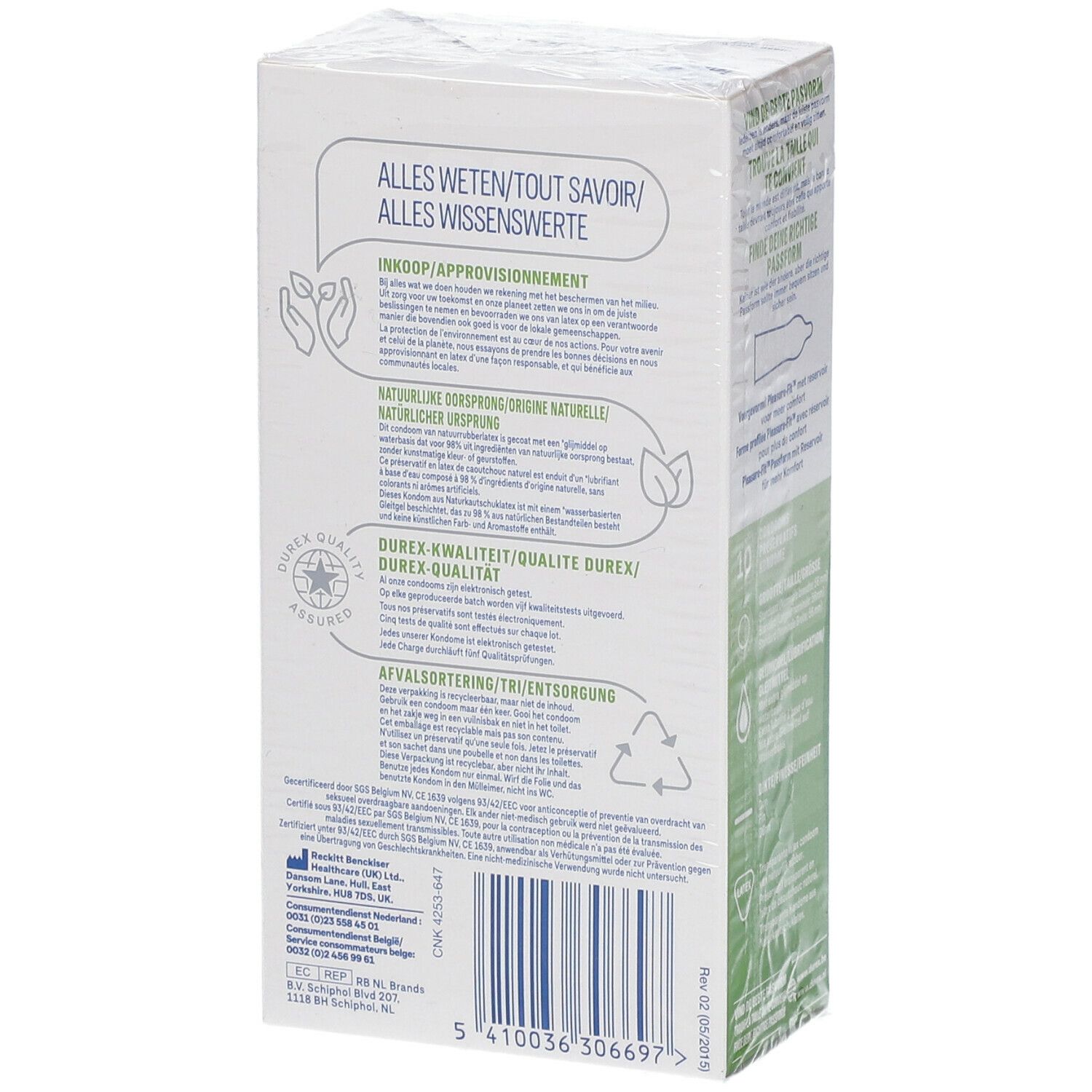Durex Natural Condooms 10st