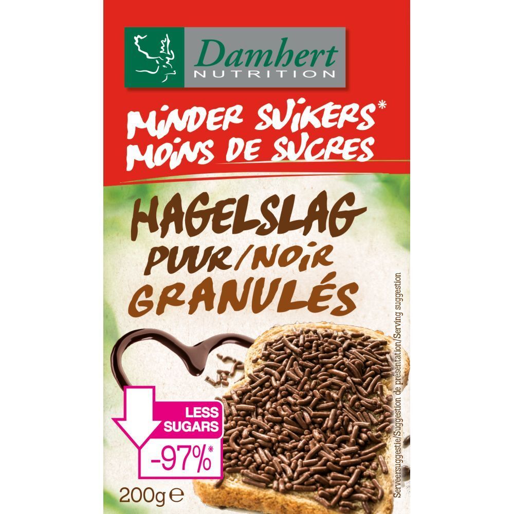 Damhert Minder Suikers Hagelslag PUUR