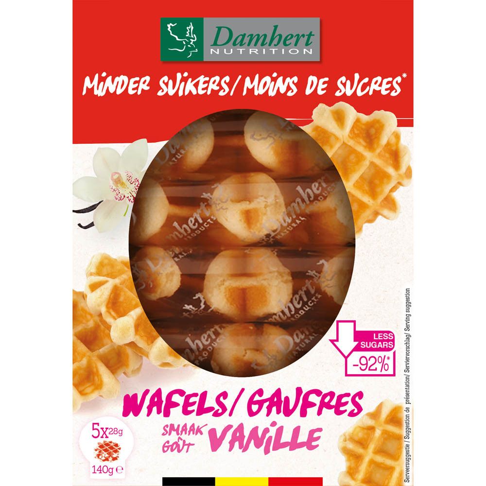 Damhert Minder Suikers Wafels Vanille