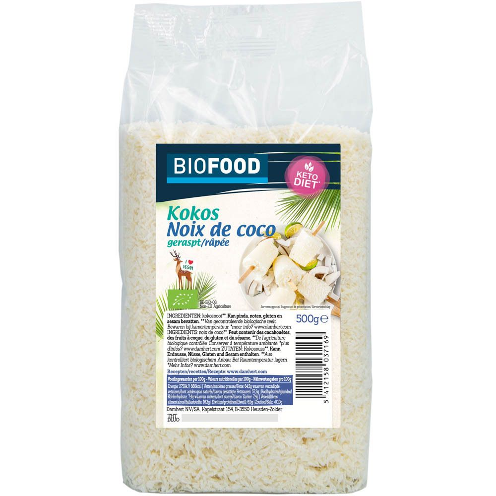Biofood Kokos Geraspt Bio