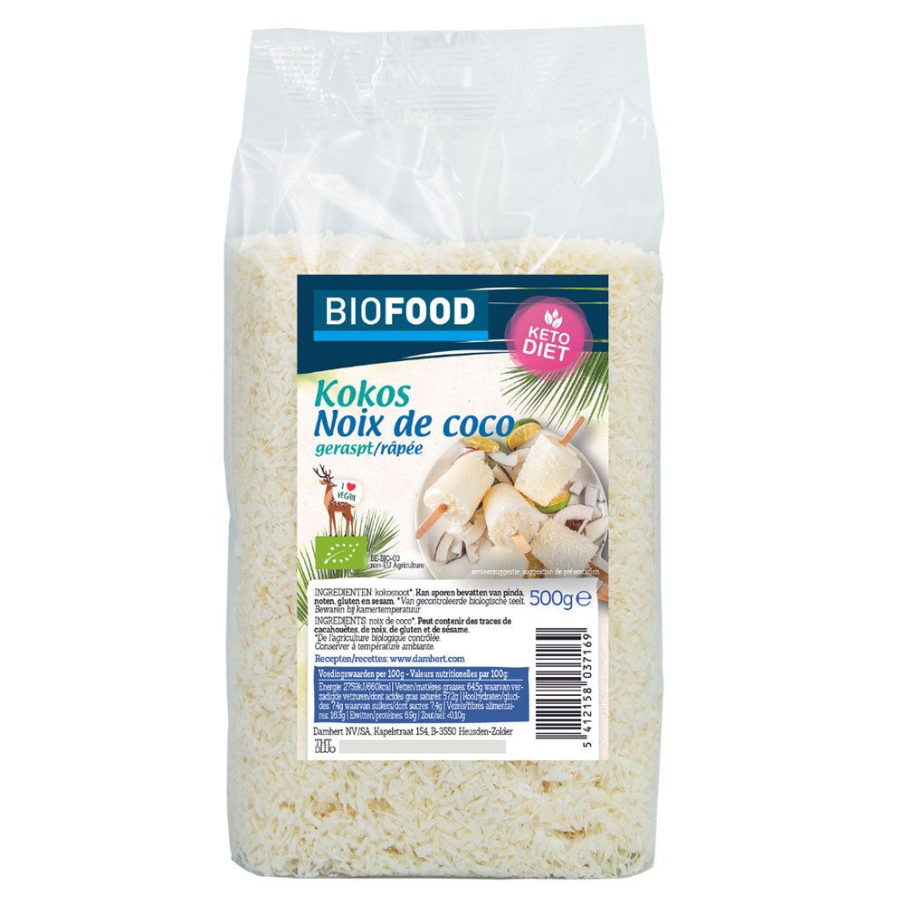 Biofood Kokos Geraspt Bio