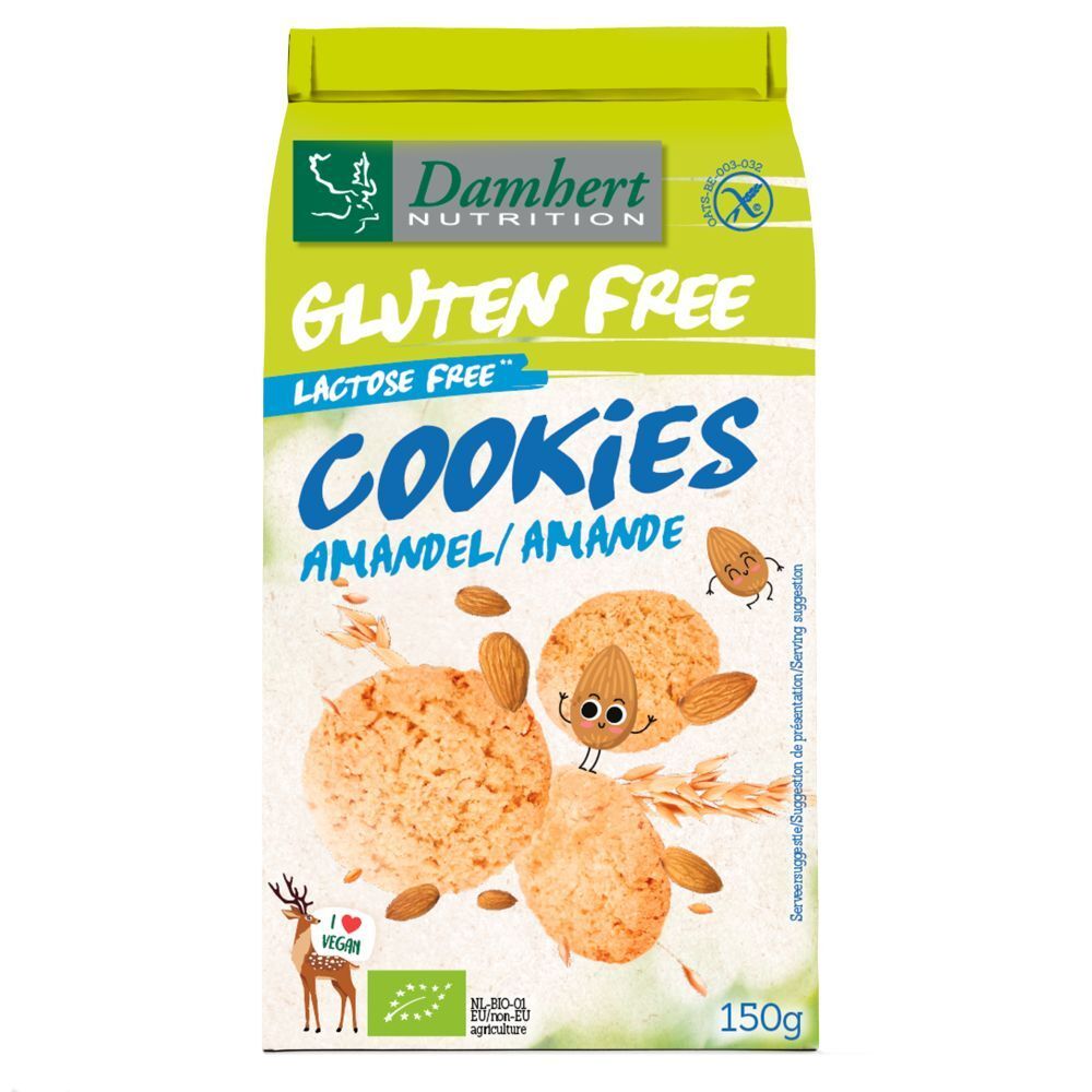 Damhert Gluten Free Cookies d'Avoine Amande