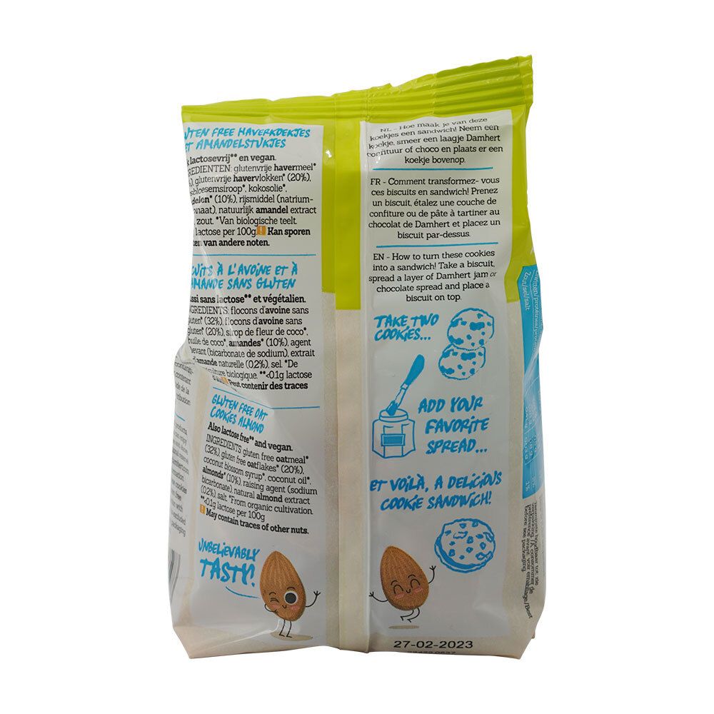 Damhert Gluten Free Cookies d'Avoine Amande