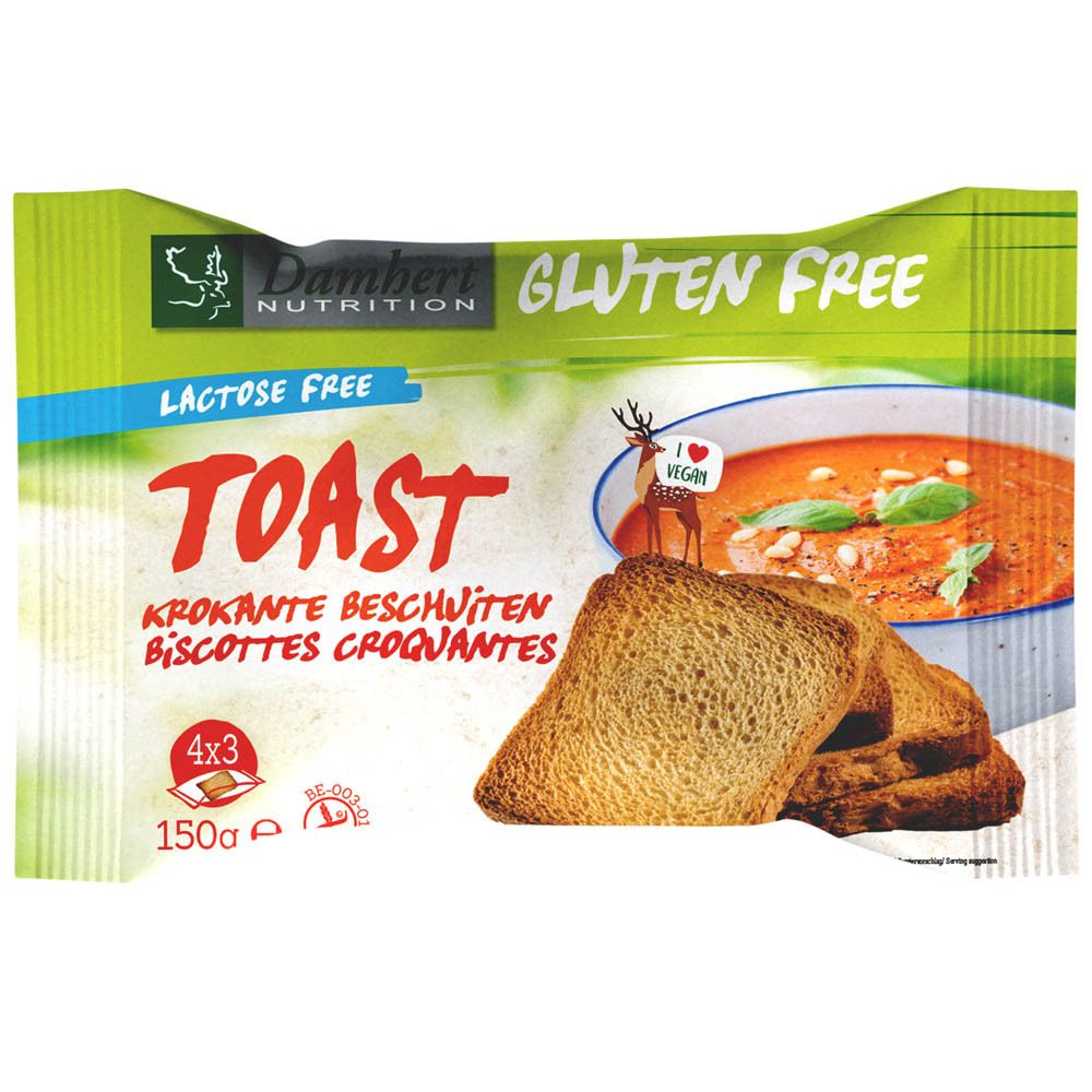 Damhert Gluten Free Toast Lactose Free