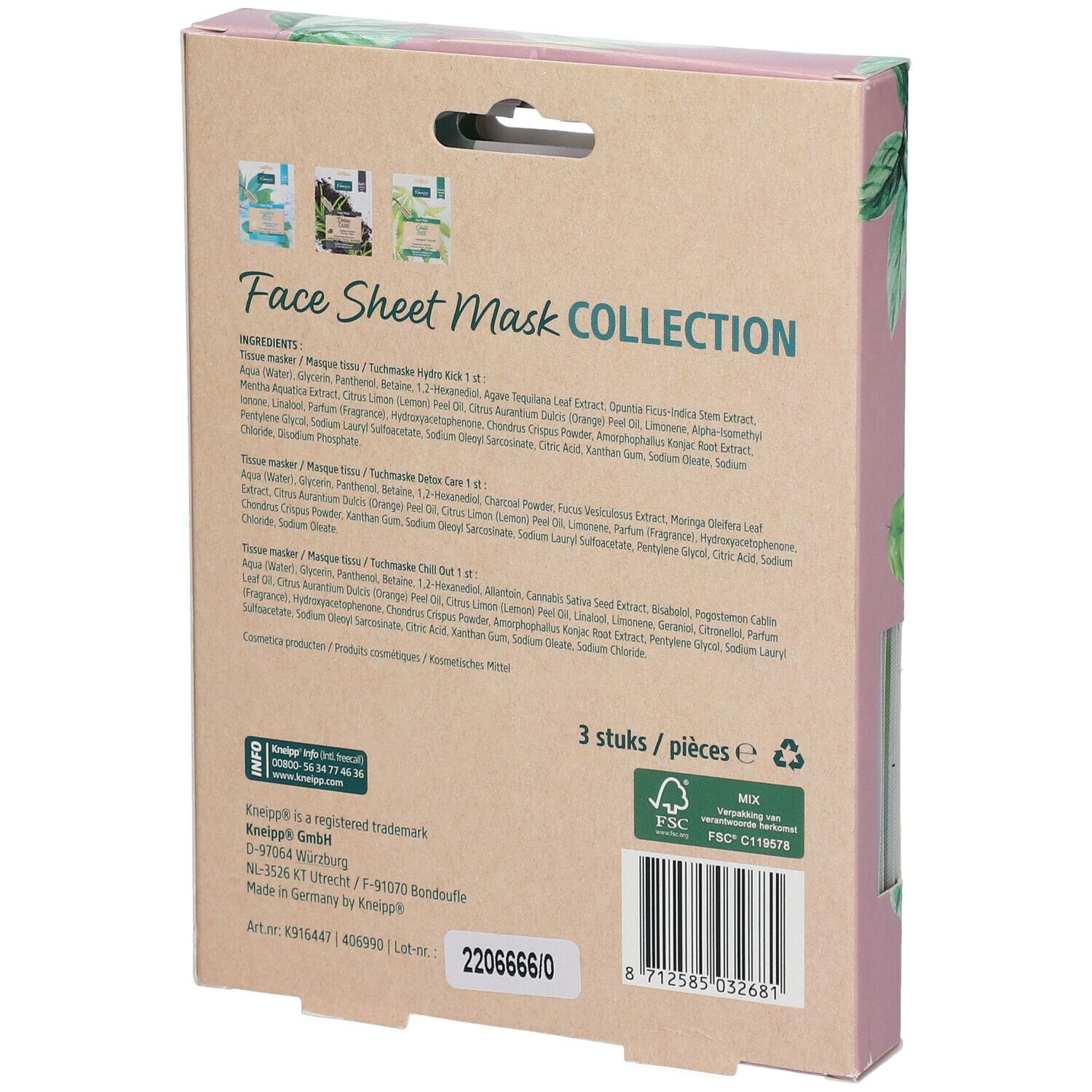 Kneipp Face Sheet Mask Collection