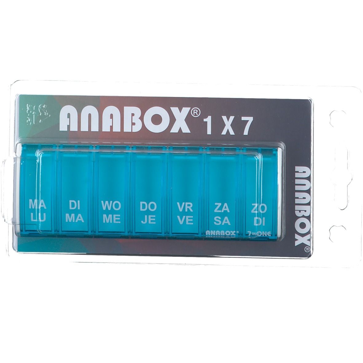 Anabox Boîte à Pilules Semaine Bleu