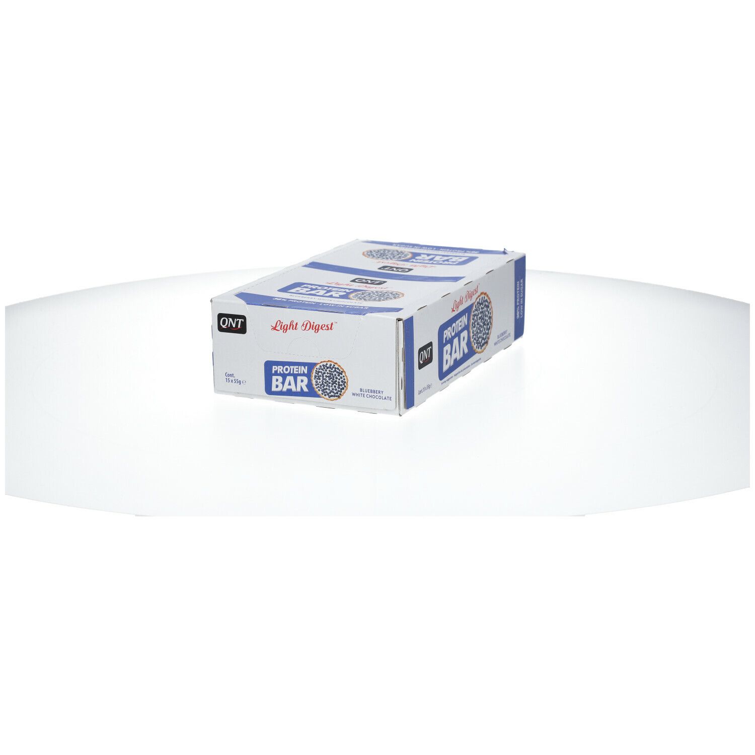 QNT Protein Bar Blueberry White Chocolate Light Digest