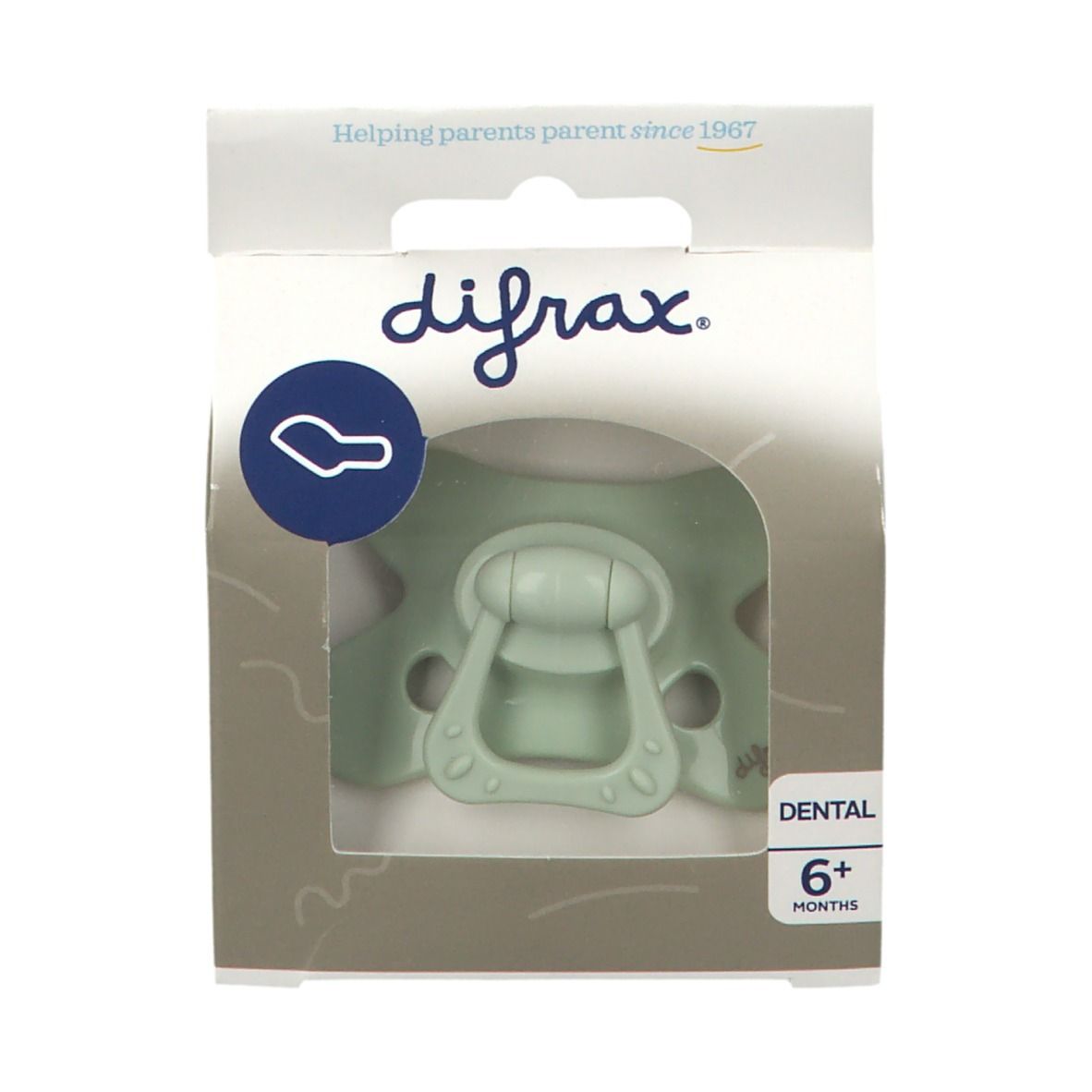 Difrax Sucette Dental Pistache 6 Moins+