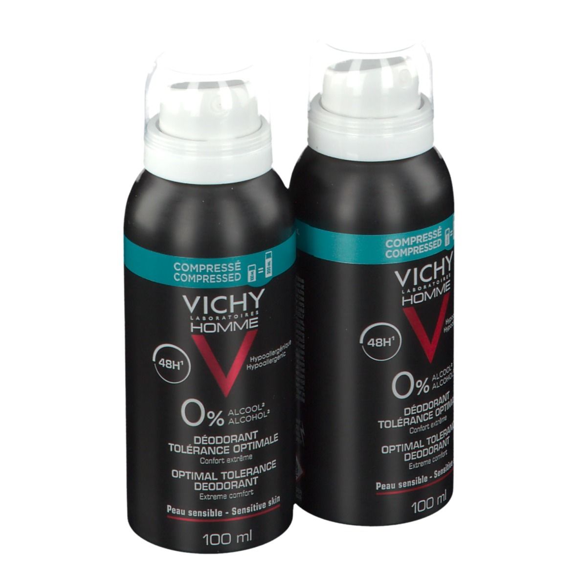 Vichy Homme Déodorant Tolérance Optimale 48h DUO