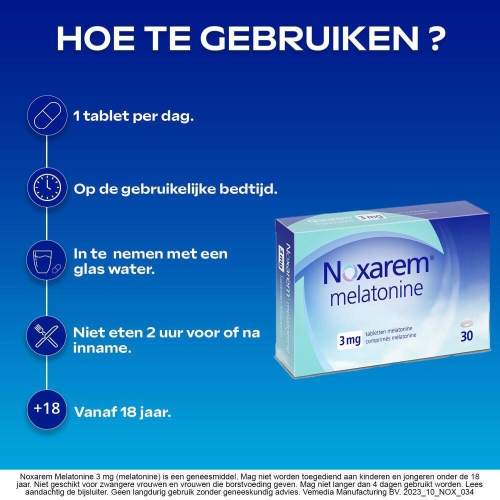 Noxarem Melatonine 3mg