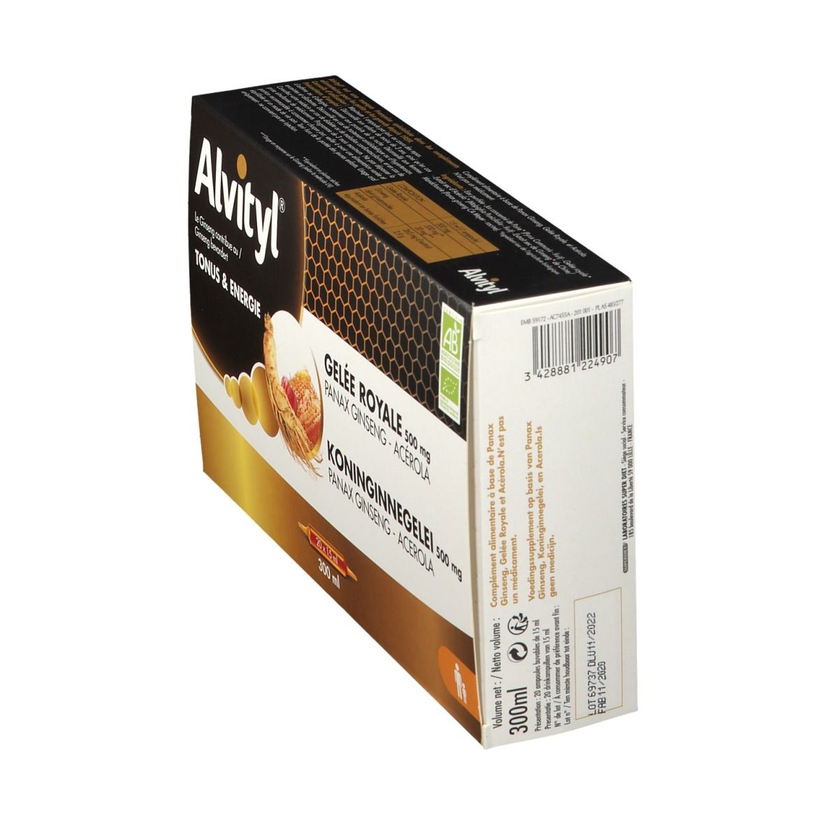 Alvityl Gelée Royale Ginseng - Acérola