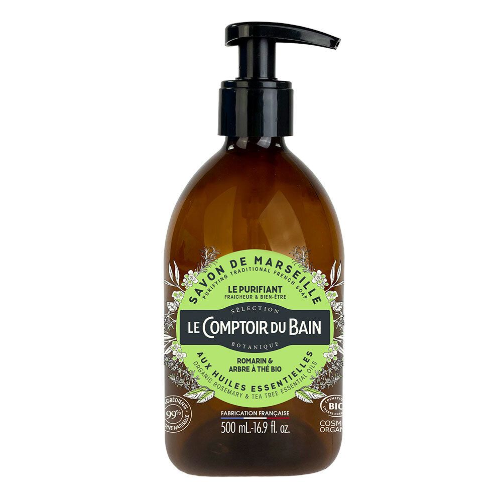Le Comptoir du Bain Traditionele Marseillezeep Zuiverend Rozemarijn & Tea Tree Bio