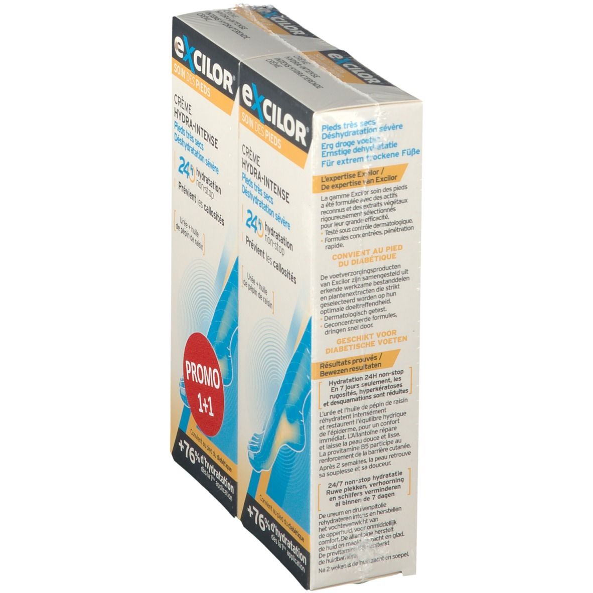 Excilor Intens Hydraterende Crème 1+1 GRATIS