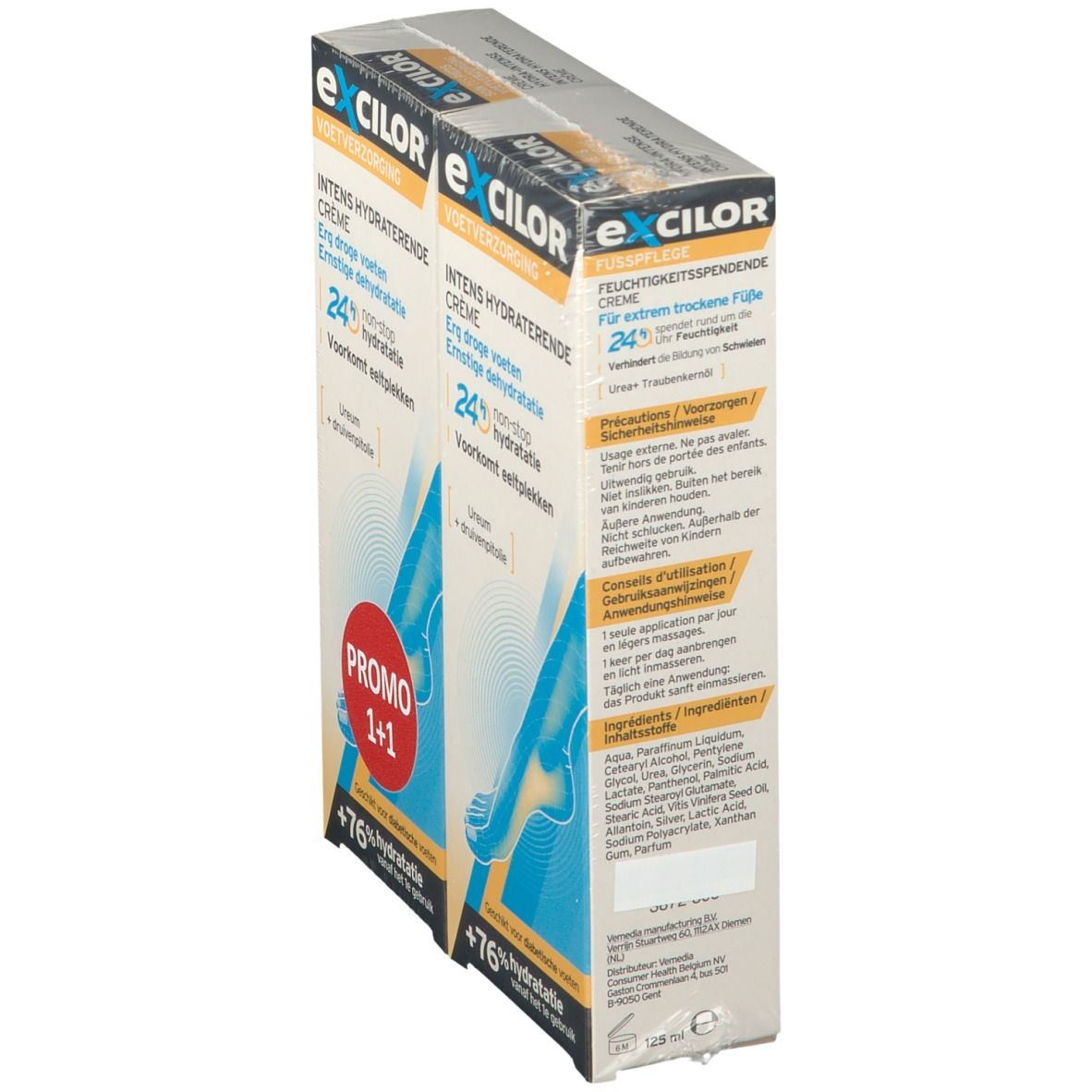 Excilor Intens Hydraterende Crème 1+1 GRATIS