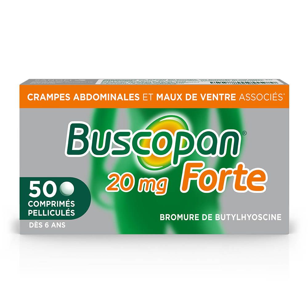 Buscopan® Forte 20 mg | Crampes Abdominales Et Maux De Ventre