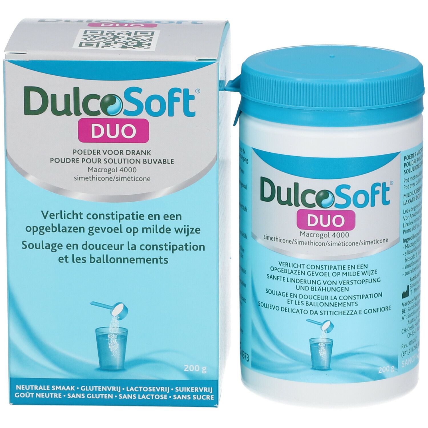 Dulcosoft Duo Poeder voor Drank - voor Constipatie