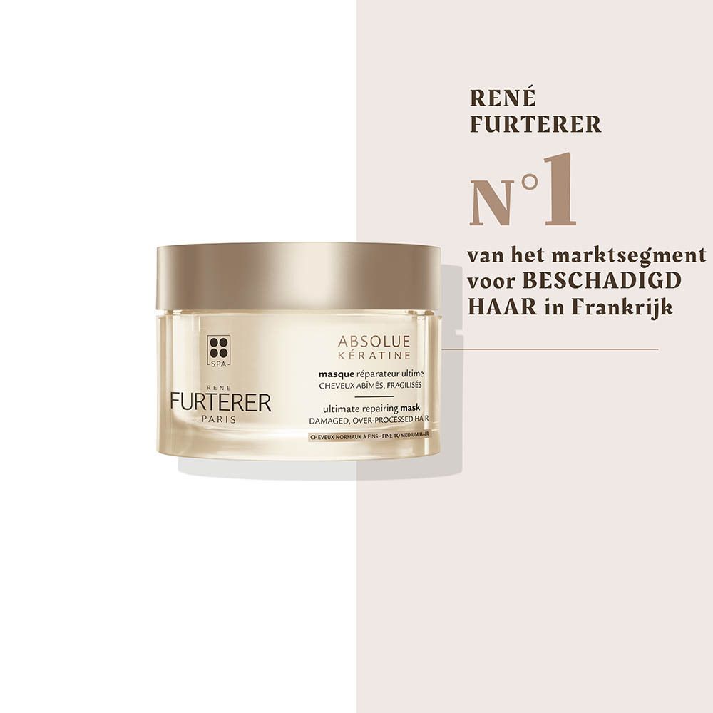 René Furterer Absolue Kératine masker, 200ml, gemaakt in Frankrijk.