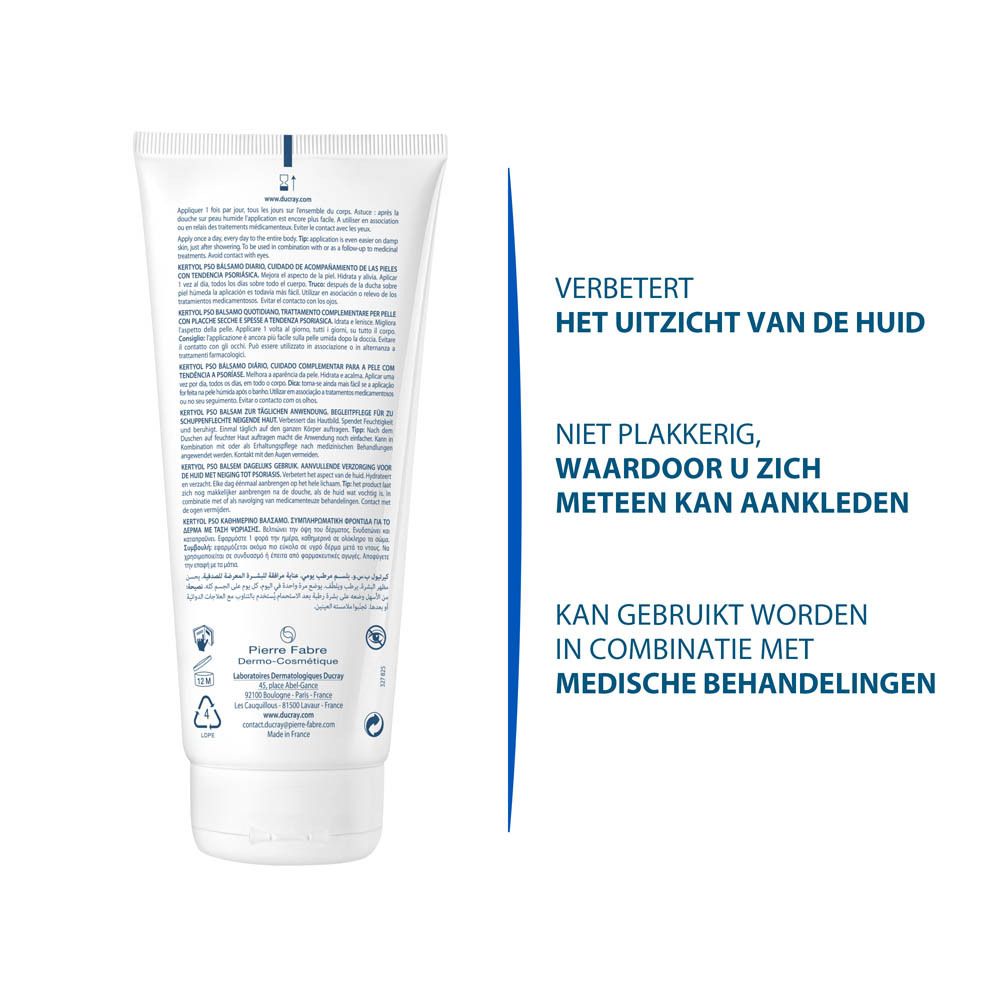 Achterkant van de fles met productinformatie.