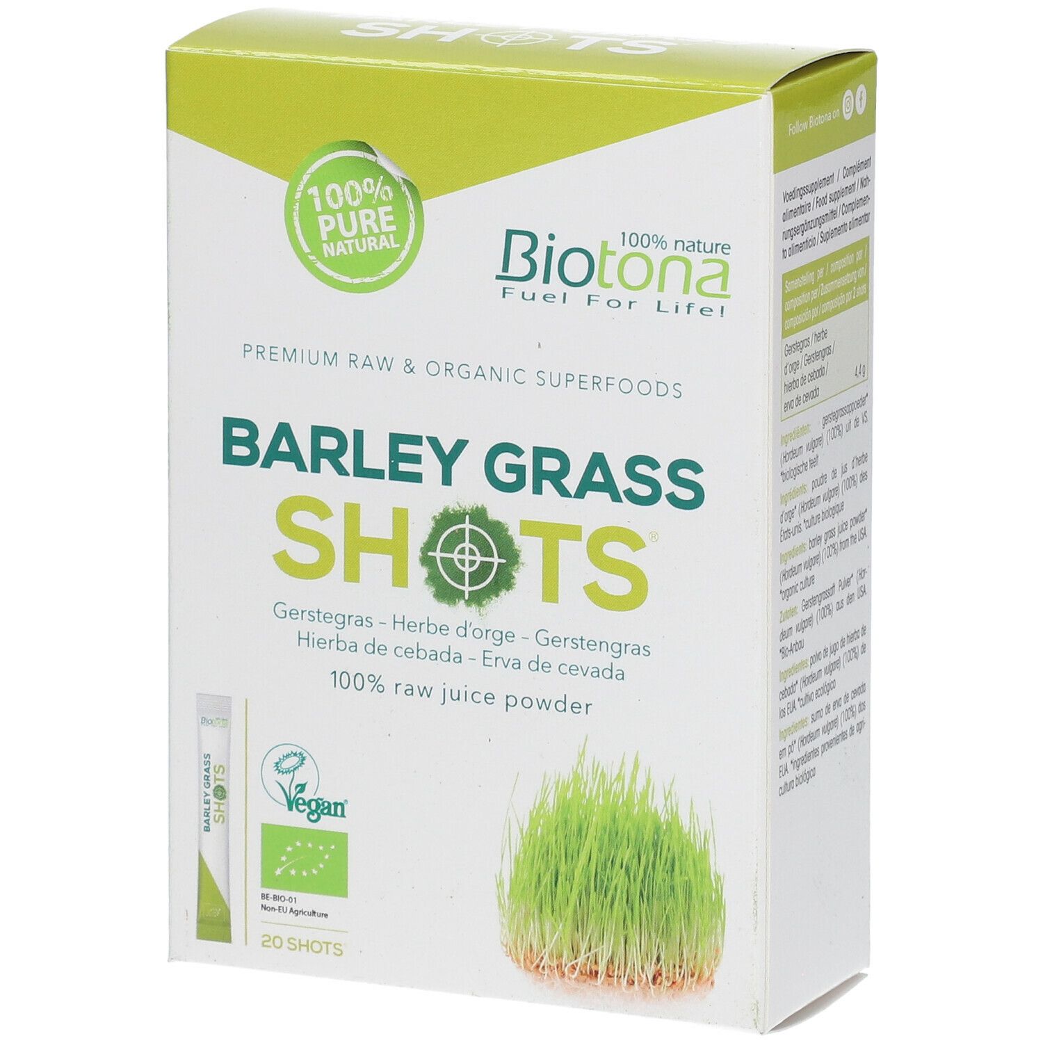 Biotona Barley Grass Raw Shots