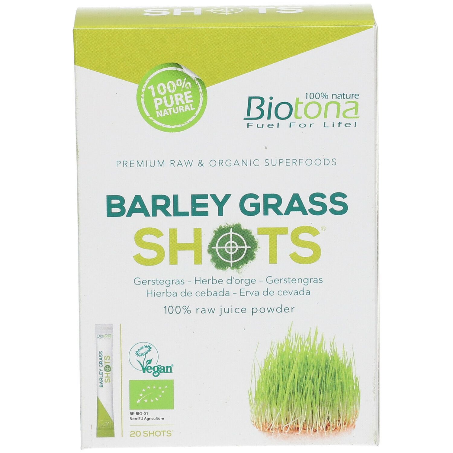 Biotona Barley Grass Raw Shots