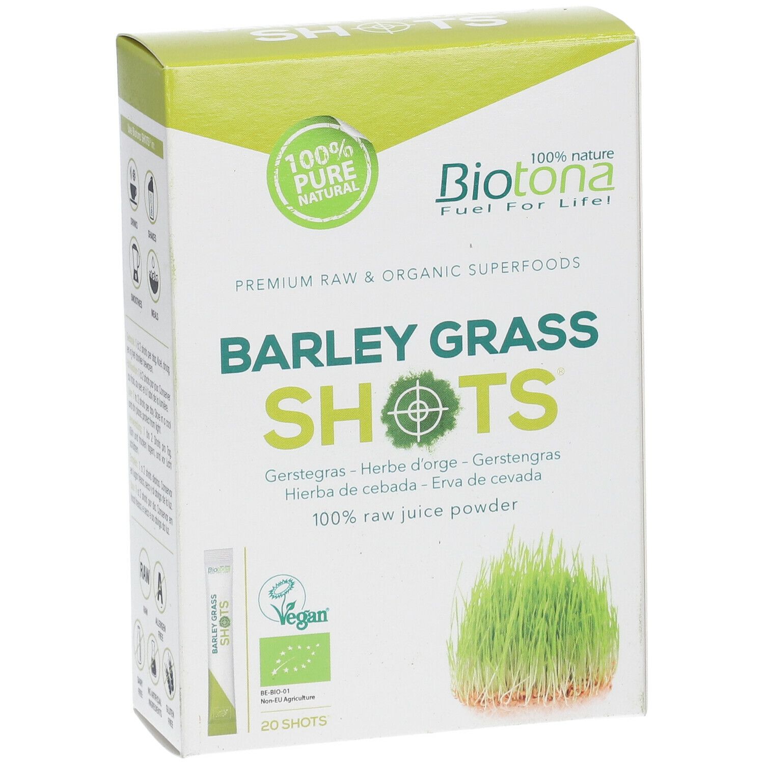 Biotona Barley Grass Raw Shots