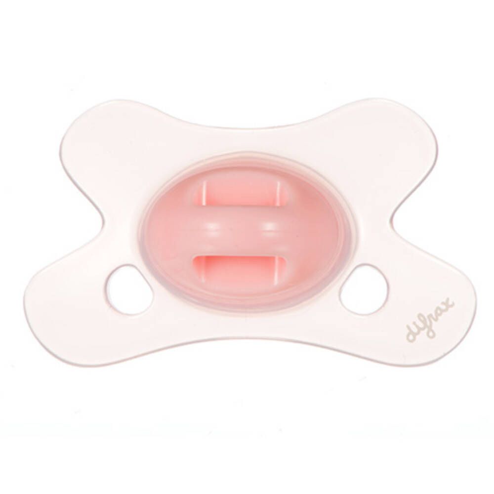 Difrax Sucette Natural Rose 0-6 Moins