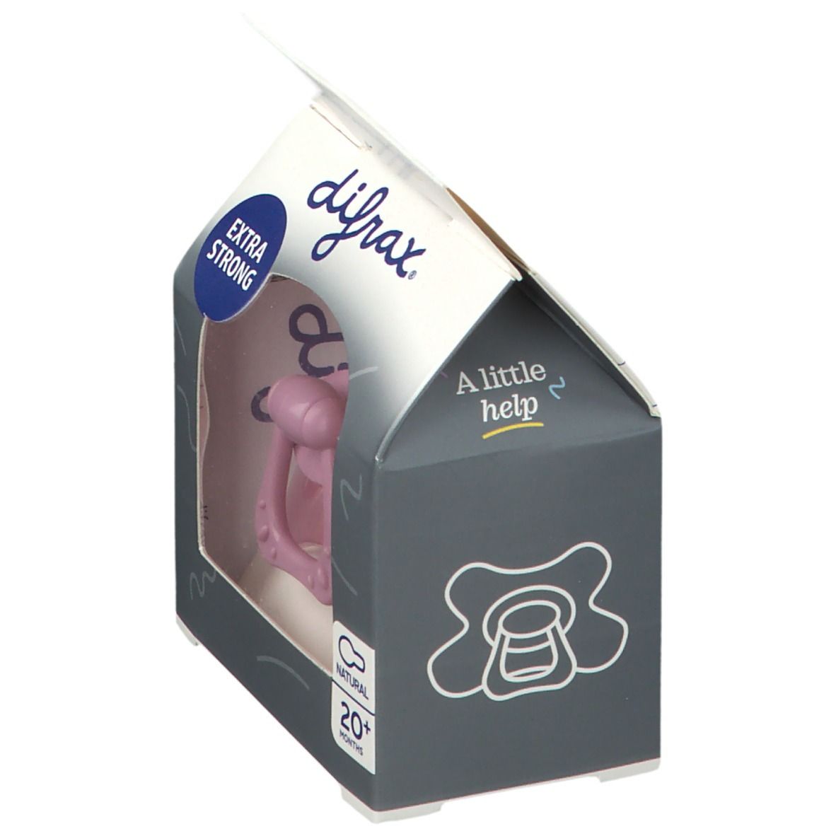 Difrax Sucette Natural Rose 20 Moins+
