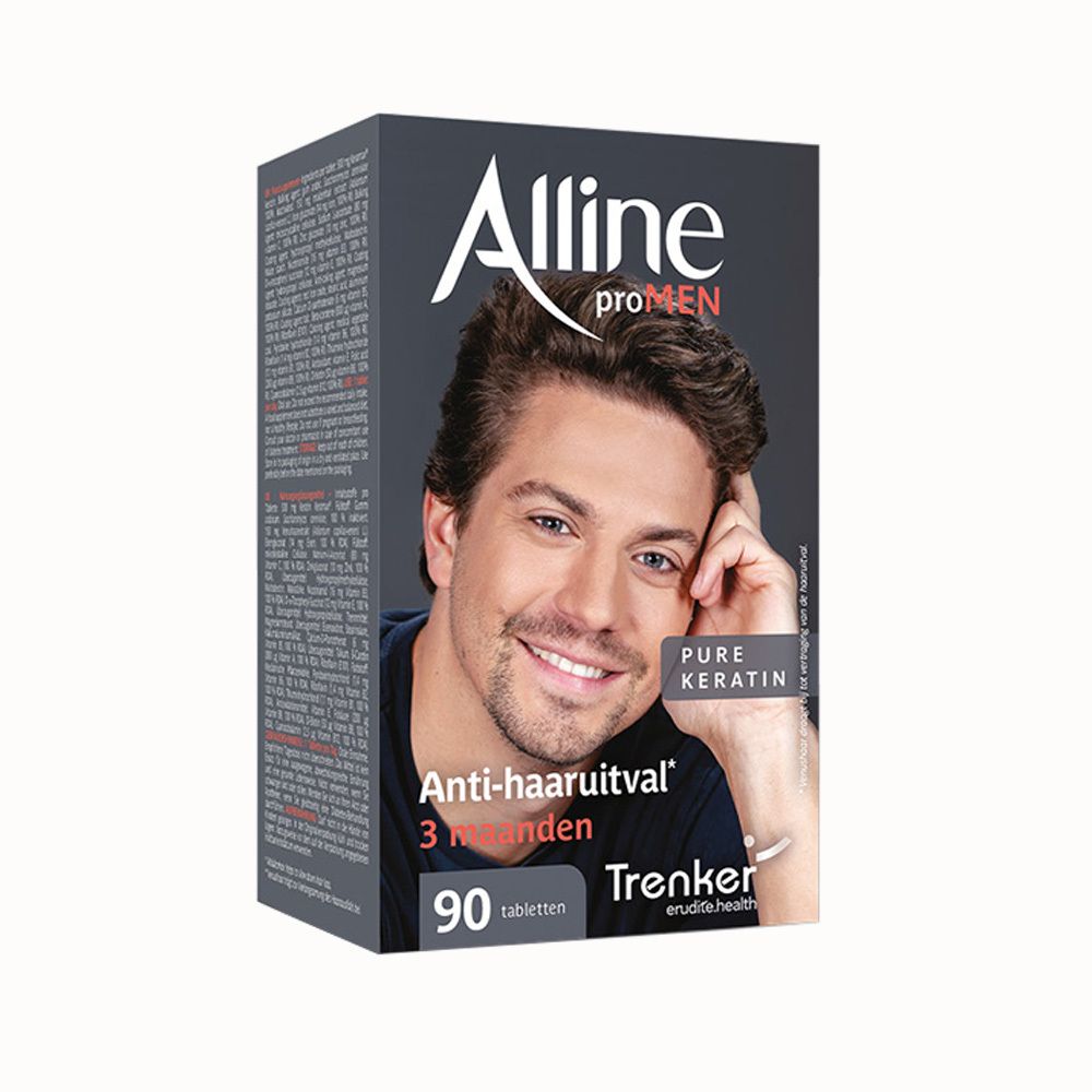 Doos van Alline proMen met een man, 90 tabletten.