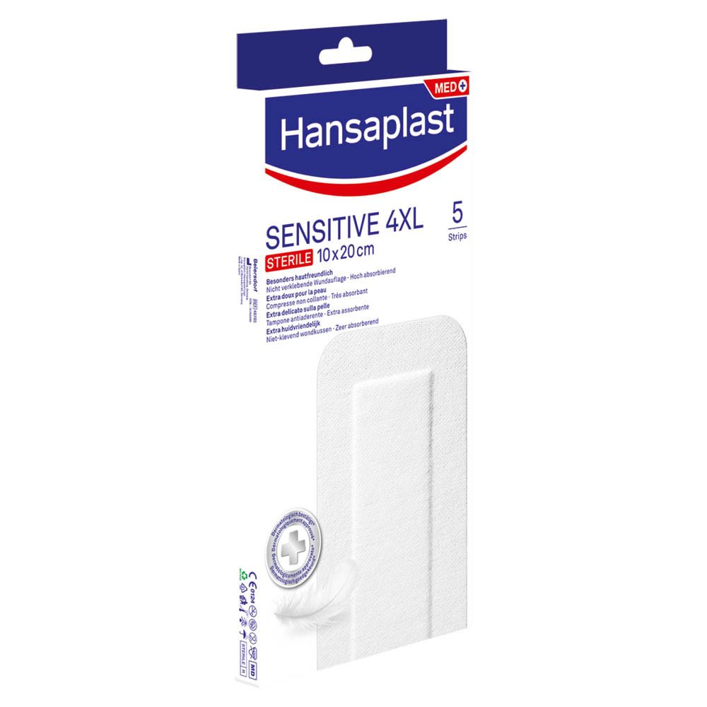 Hansaplast Sensitive 4XL Steriel 10x20cm
