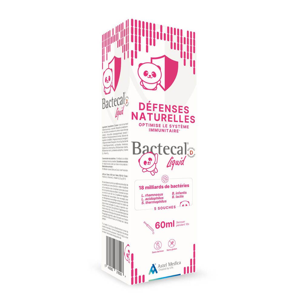 Boîte Bactecal D Liquid, système immunitaire, 60ml.