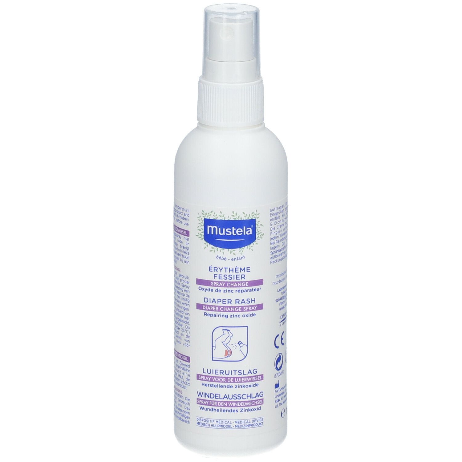 Mustela Érythème Fessier Spray Change