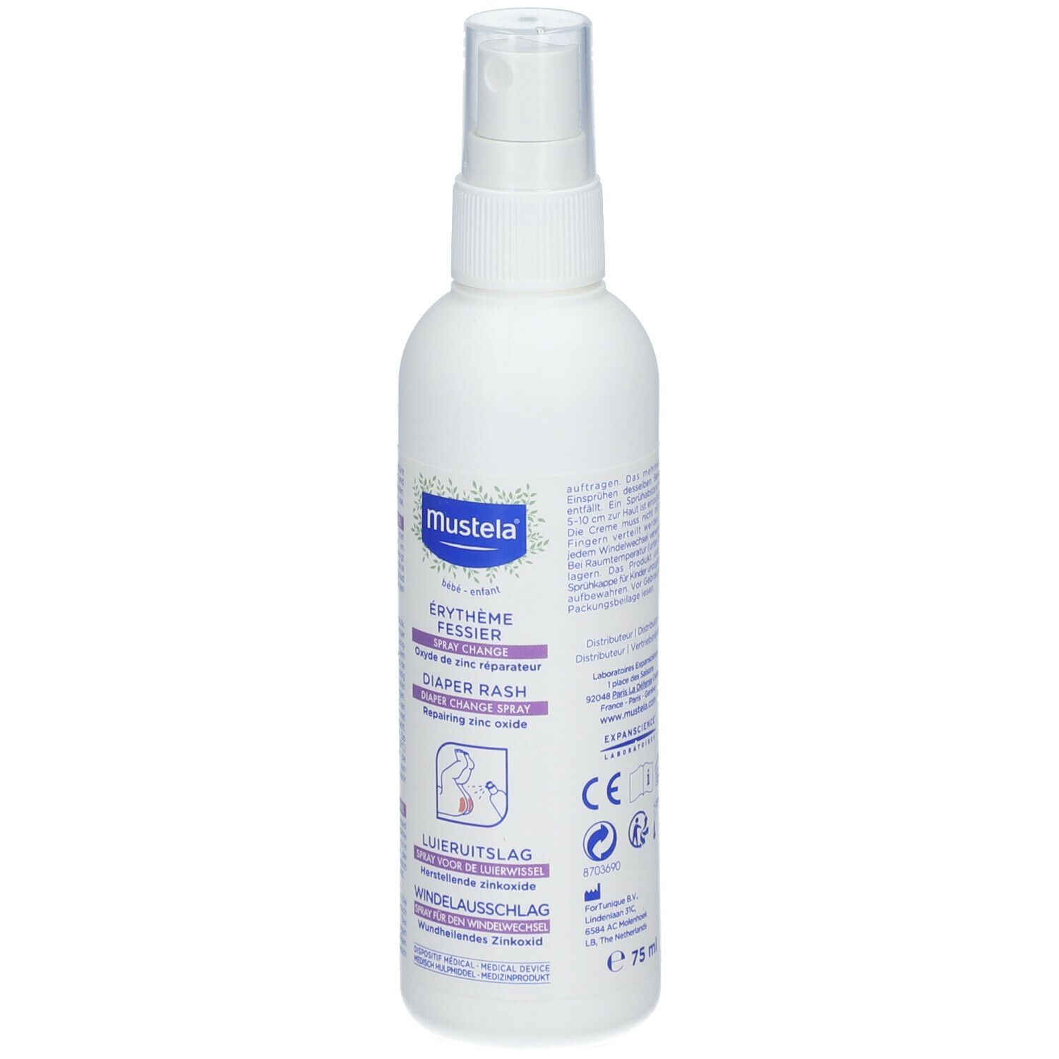 Mustela Érythème Fessier Spray Change