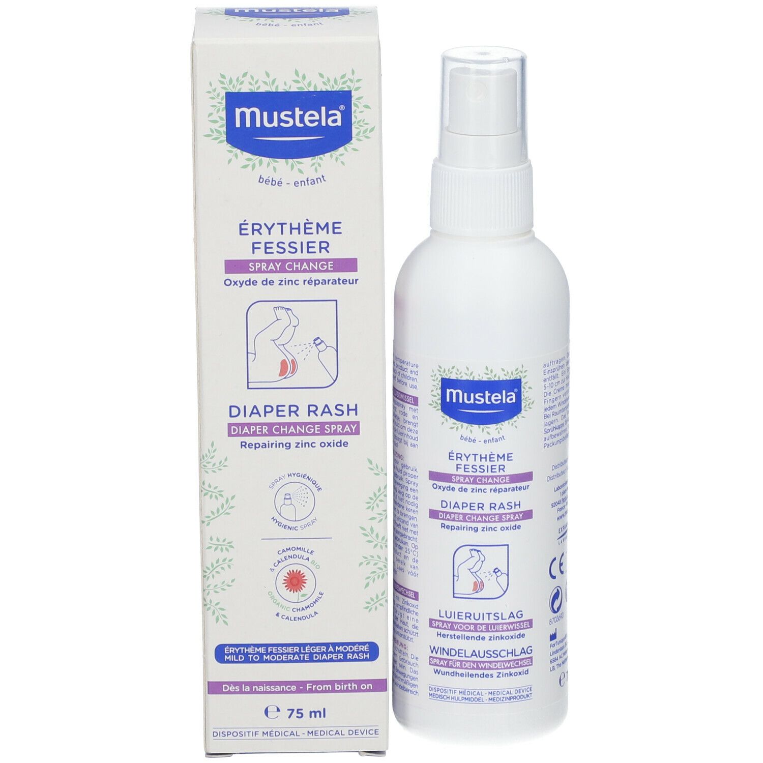 Mustela Érythème Fessier Spray Change