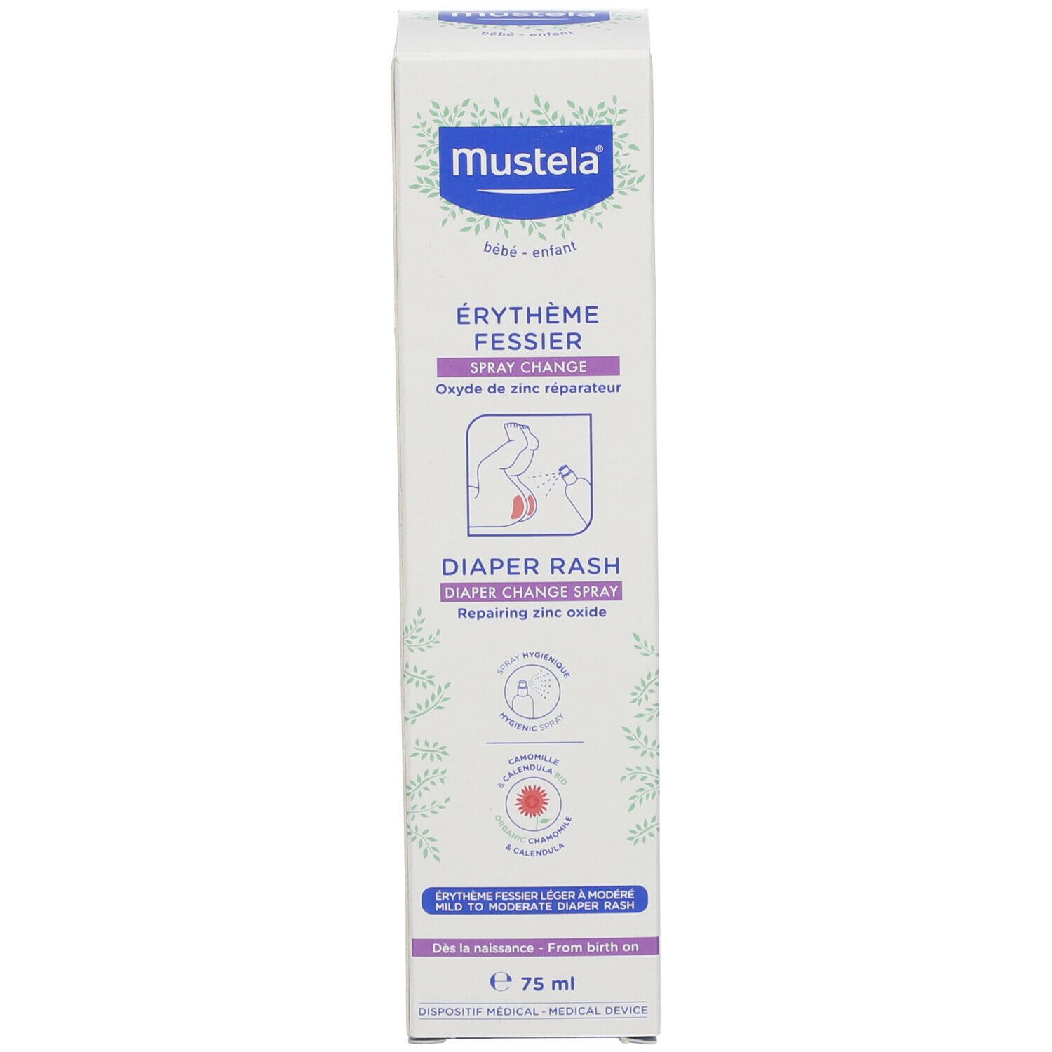 Mustela Érythème Fessier Spray Change