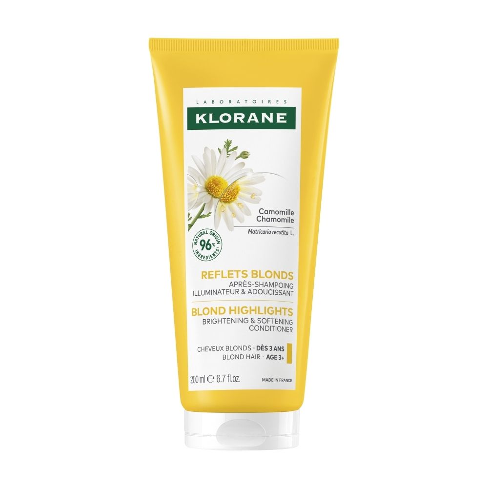KLORANE Kamille BIO Haarspoeling: Tube met kamillebloesems en 96% natuurlijke ingrediënten.