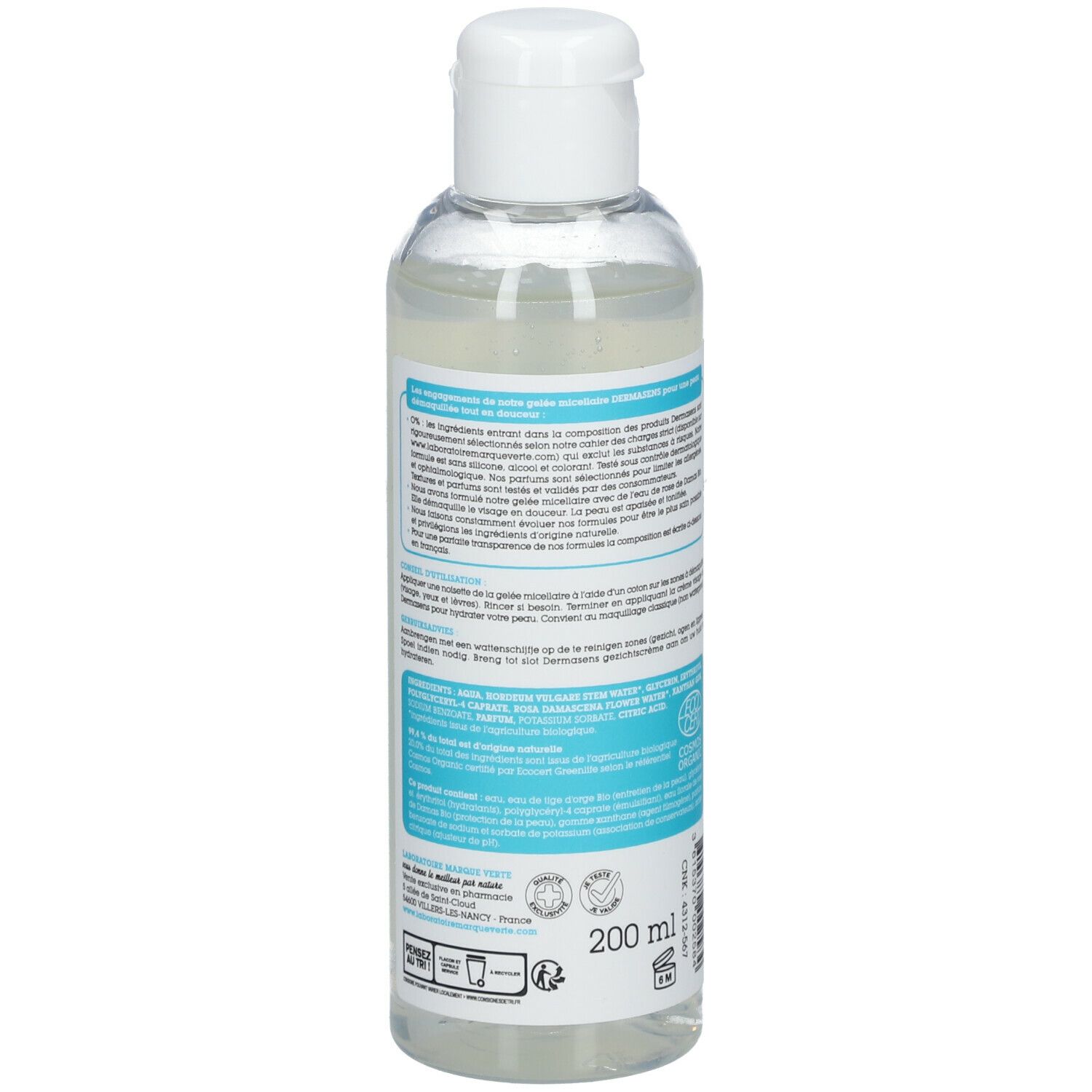DermAsens Gelée Micellaire Bio