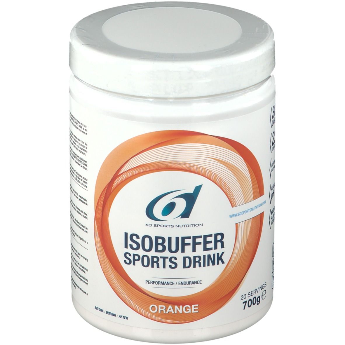 6D Sports Nutrition Isobuffer Orange