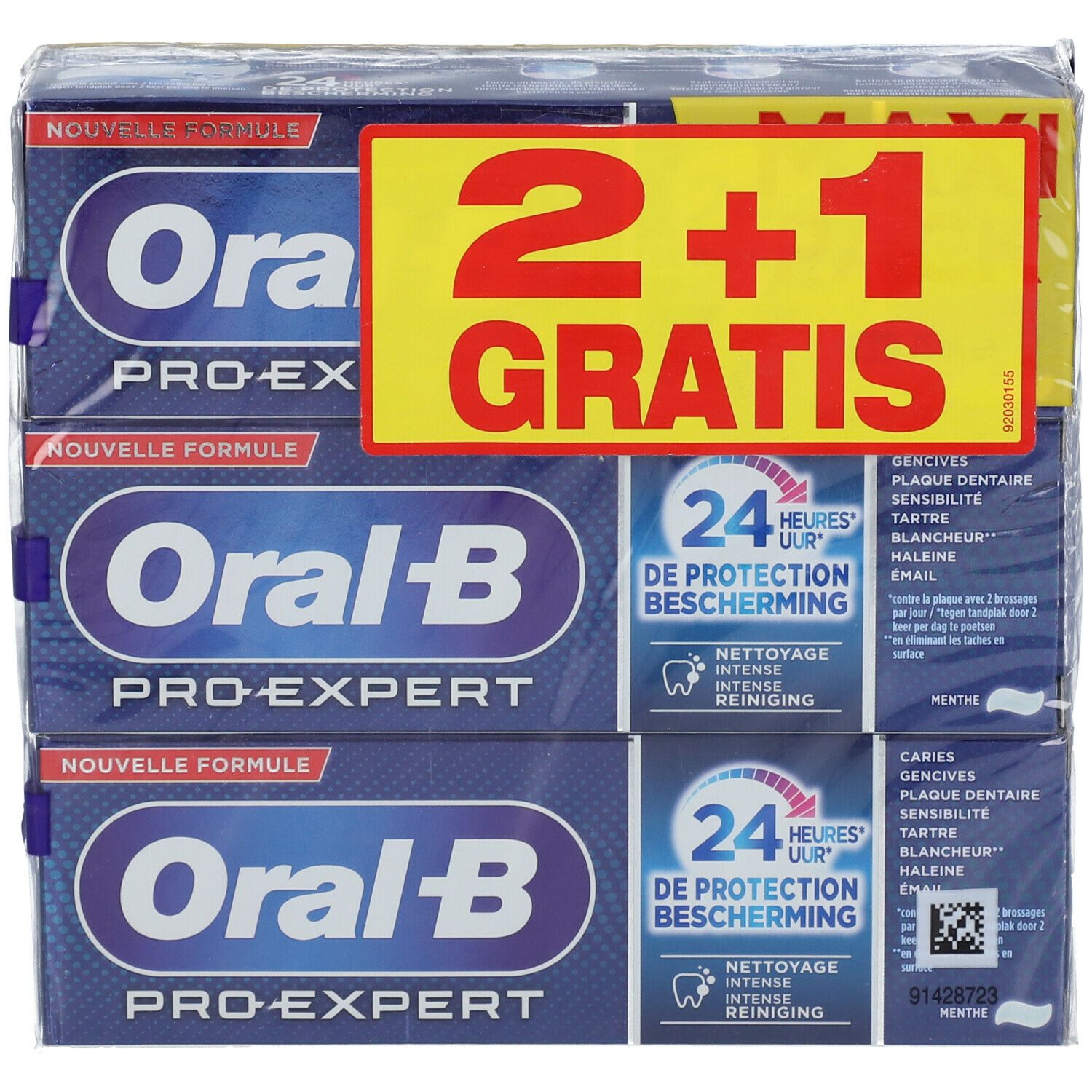 Oral-B Pro-Expert Nettoyage Intense Dentifrice 2+1 GRATUIT