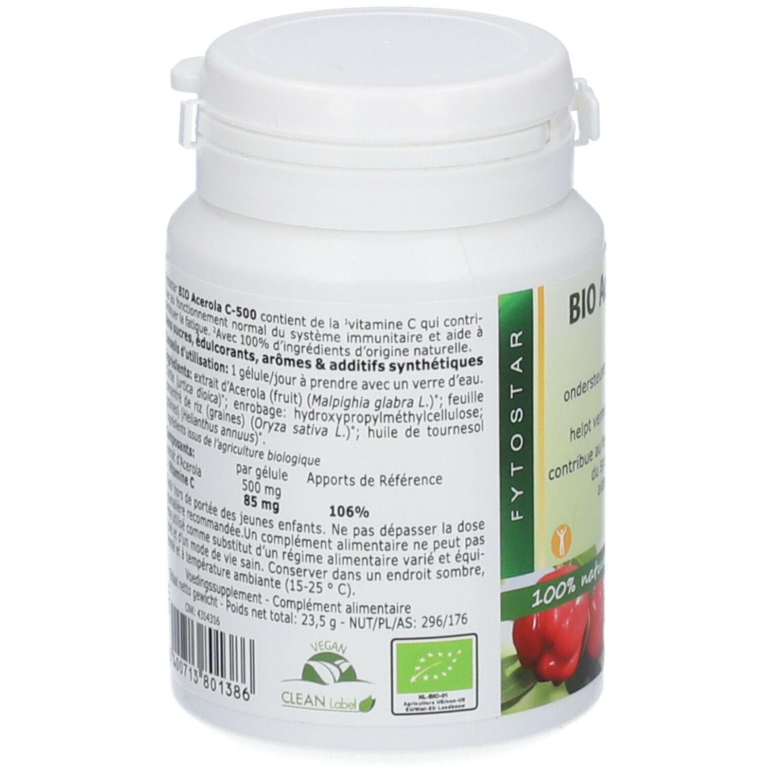 Fytostar BIO Acerola C 500 - Vitamine C