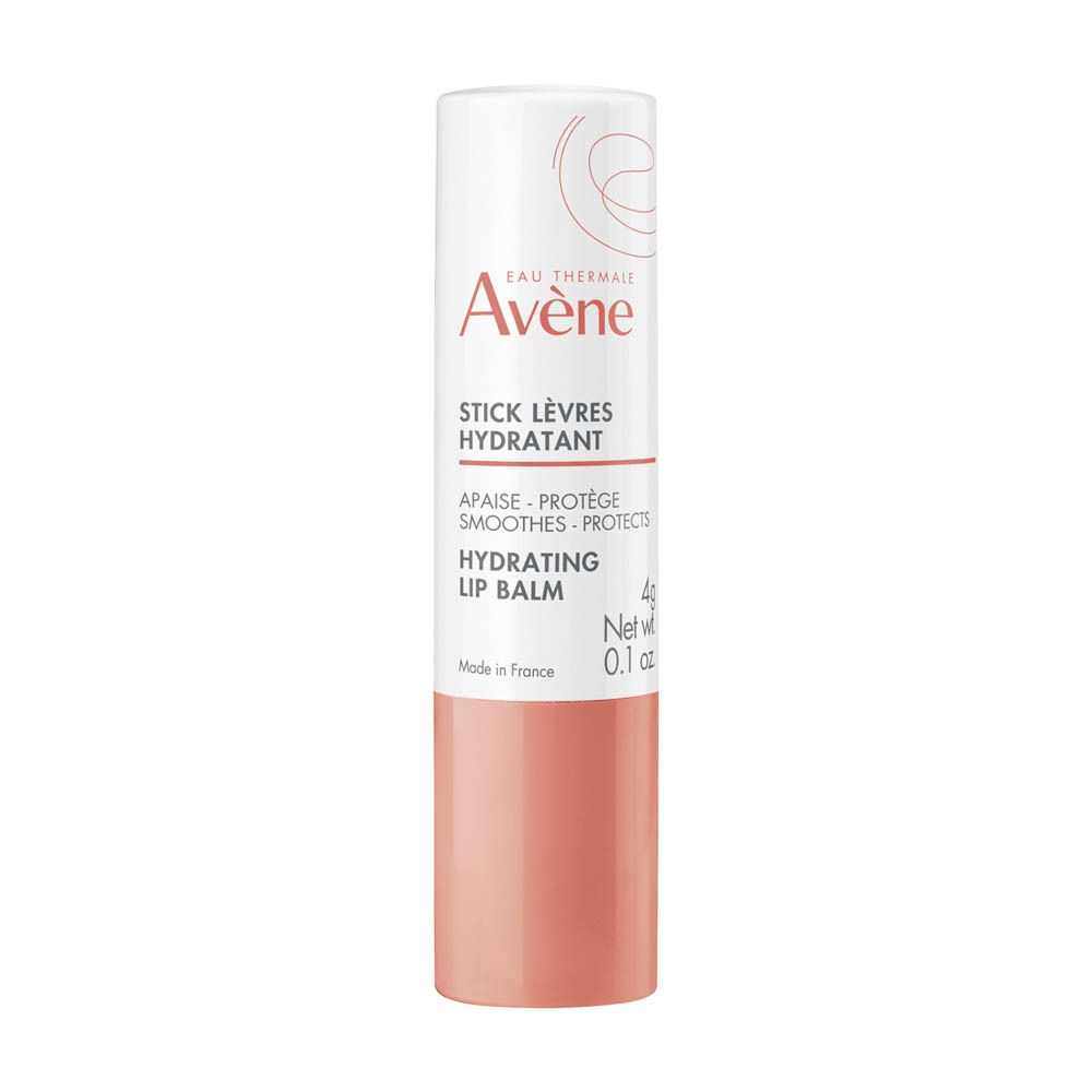 Lippenstift, wit-roze. Opschrift: Eau Thermale Avène, Stick Lèvres Hydratant. 4g.