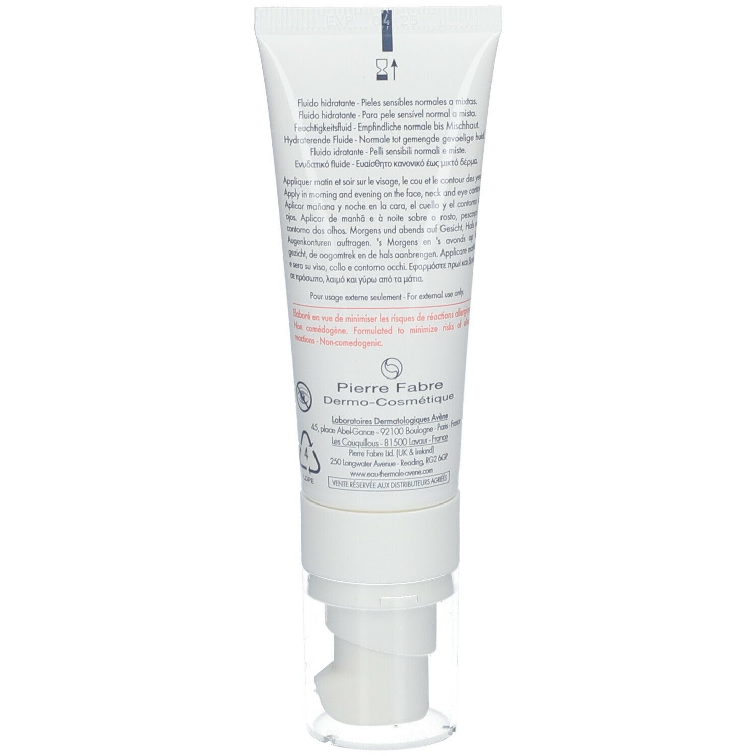 Avène Tolerance Hydra-10 Fluide Hydratant