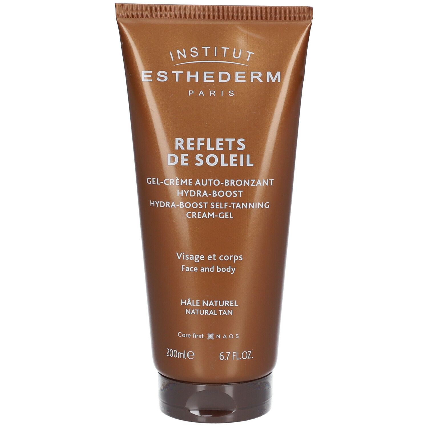 Institut Esthederm Reflets de Soleil Gel-Crème Auto-Bronzant Hydra-Boost Visage et Corps Hâle Naturel