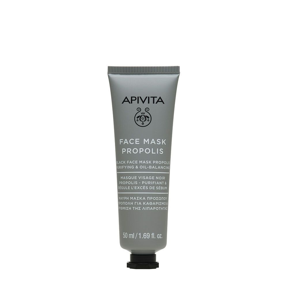 Apivita Masque Visage Noir Propolis Purifiant & Régule l'Excès de Sébum ...