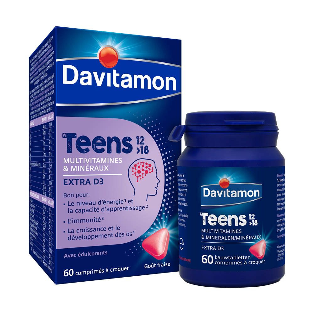 Davitamon Teens Multivitamines Fraise